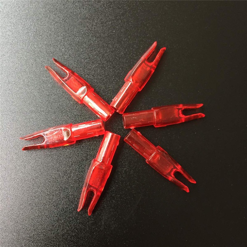 Letszhu Archery Arrows Nocks 6.20mm/.244" Inside Diameter Plastic Insert Tail