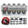 Universal 5 Port / 5 Point Diff Breather Kit Red