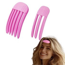 Leeneen 2 Pack Fluffy Bangs Wind Shaping Styling Comb Easy High Crown Volume Tool for Men and Women, Volumizing Hair Clips, Non-marking Hair Root Lifting Clips for Natural Volume Appearance