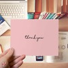 Baby Girl Thank You Card – Elegant Light Pink Greeting