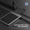 Wireless Keyboard BT3.0 102 Keys Ergonomic Scissor Switch Rechargeable Office