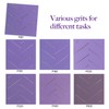 FASTPLUS Abrasive Sheet, Purple Ceramic Sandpaper, Multi-Hole, 70 mm x