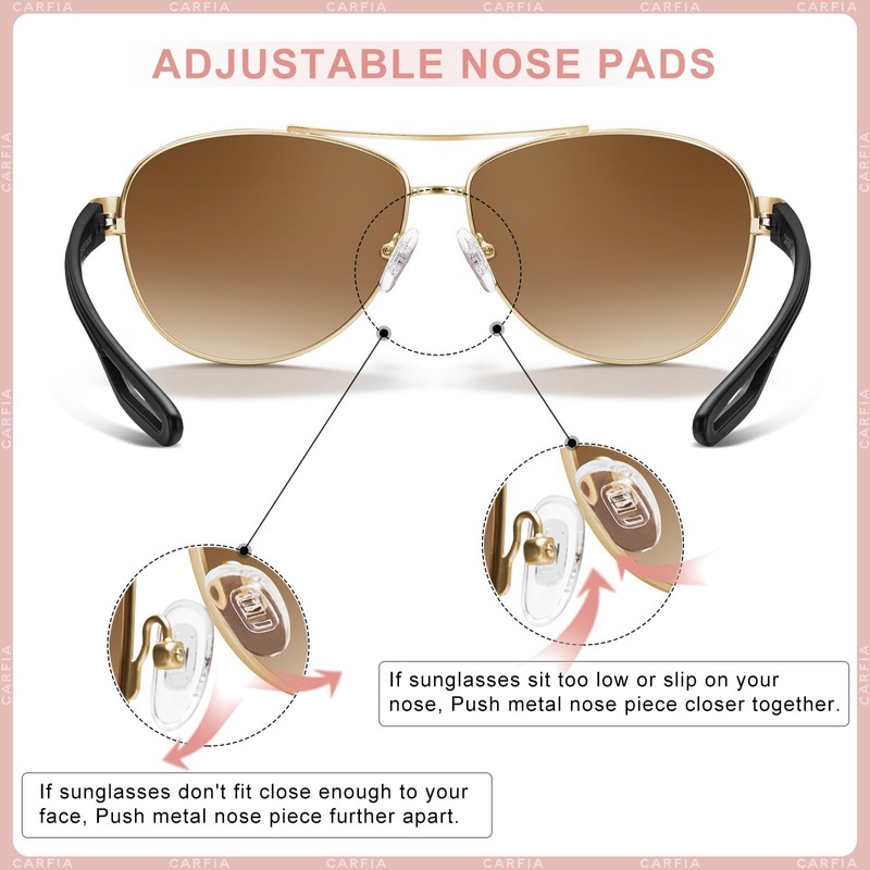 CARFIA Retro Polarised Womens Mens Sunglasses UV400 Protection Outdoors Driving