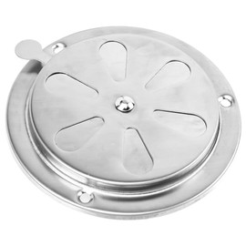 YOUNLEN Pack of 2 Round Ventilation Grille, 125 mm Round Stainless Steel Ventilation Rosette, Ventilation Grille