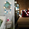 Ciskotu LED Lichterkette Baumwollkugeln mit Stecker, 3,8m 20er Cotton Ball