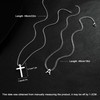 Initial Cross Pendant Chain Necklace for Men Letter E Jewelry