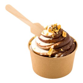 Restaurantware Eco Luxe 3.8 Inch Tasting Spoons 1000 Square Disposable Sample Spoons - Premium Mini Cutlery For Desserts Appetizers Or Crafts Natural Wood Taster Spoons