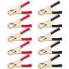 Goupchn 10PCS Insulated Alligator Clips Black & Red Crocodile Clamps
