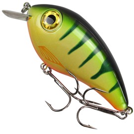 Fishing Tackle Max Unisex - Adult 10C8900177C10 FTM PIKEBOMB Wobbler Colour: Fire-Perch 10 cm/44g from the Seika Pr Program, Colourful, Normal