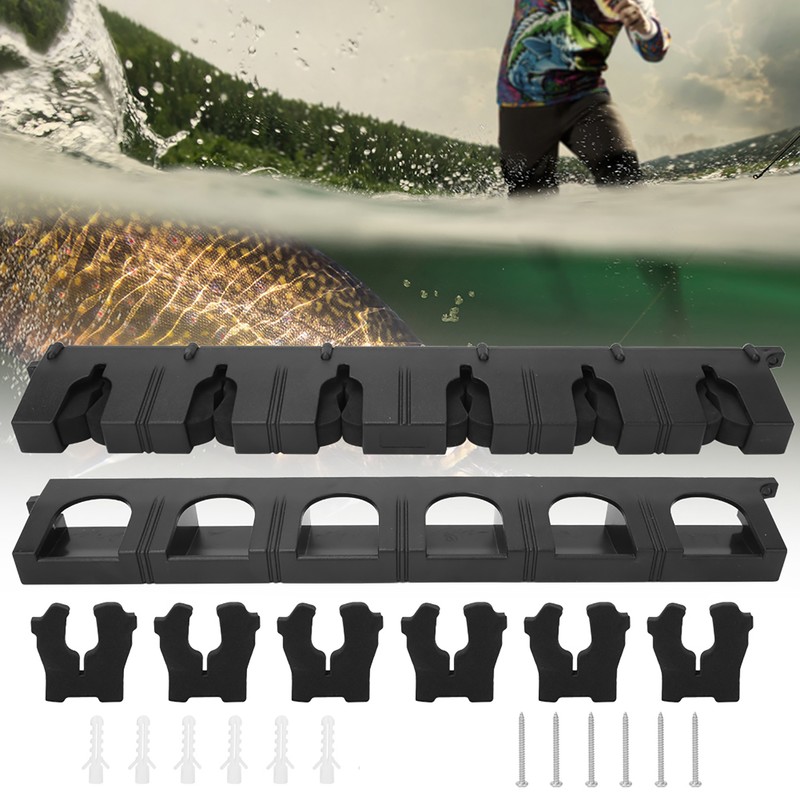 ABS Plastic Fishing Pole Rod Display Stand Fixing Storage Bracket