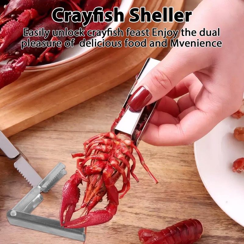 4 Pcs Crawfish Peeler Tool, Stainless Steel Crawfish Tail Remover