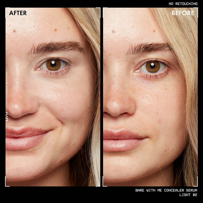 NYX Professional Makeup, Natural Finish Medium Coverage Serum, Bare With