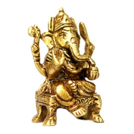 ASHIRWAD Brass Lord Ganesha Idol Statue for Home Hindu God Ganpati Bappa Vinayaka Pital Metal Murti (Ganesh-38)