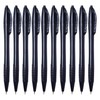 DIGNO Retractable Ballpoint Pens, BLACK, Fine Point (0.7mm), Pack of