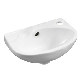 ALFI brand ABC118 Bathroom Sink, 14.13"L x 9.5"W x 6.13"H, White