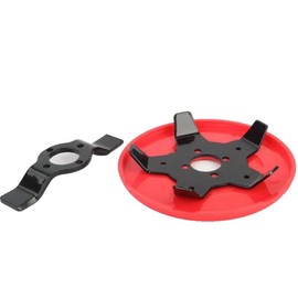 Ginddy Universal Weed Brush Cutter Head - 15cm Dual-Blade System with Rust-Resistant Wheel | Waterproof Brushcutter Accessories for Patio/Bramble/Garden Maintenance