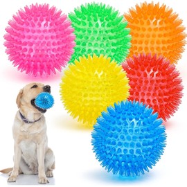 Wolfi Pelotas para Perro de Juguete de 3.5 Pulgadas, Juguetes Masticables para Perros, sin BPA, No Tóxico, Juguetes interactivos para Perro, Juguete para Perro Indestructible