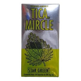 Tica Miracle Star Green 30 Caps 500 Mg Cu Importada Origina                                                                                           