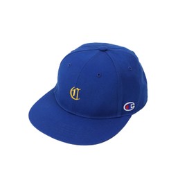Champion C3-BG704C Men's Sports Hat, 100% Cotton, USA, Big Embroidery, Men's, blue