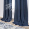 KOUFALL Navy Blue Curtains 84 Inch Length for Living Room