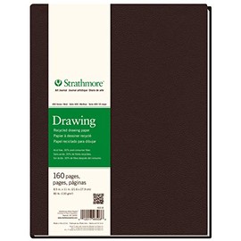 Strathmore STR-465-8 160 Sheet No 80 Recycled Draw Art Journal, 8.5 by 11"