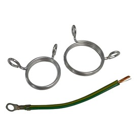 Wiska 10111817 E-SPRING25 Earthing Solutions Earth Spring, M25, Pack of 5, Stainless Steel