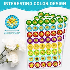 400 Pcs Reward Stickers for Children, 1inch Round Large Colourful Well Done Sticker, Praise, Good Work Teacher Stickers Pack,Motivational Sticker for Childrens School Classroom and Home by Innoveem