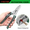 Aviation Tin Snips Straight Metal Cutter, Serrated Shape, Wire Stripper,
