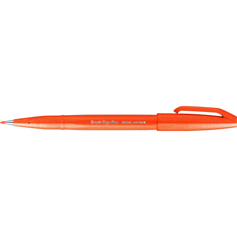 Pentel Pack of 6 Flexi Felt-tip Pens for Sketching /