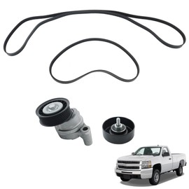 munirater Serpentine Belt Tensioner Pulley Kit Replacement for Silverado 1500 Avalanche Tahoe 2009-2013