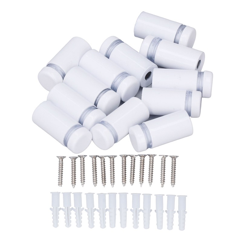 12Pcs Wall Mount Standoff Screw Stainless Steel Mounting Screw for