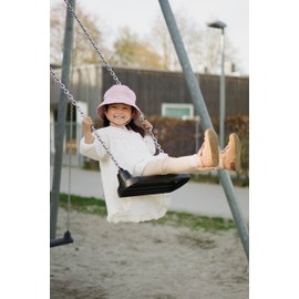 Petinard Label Muslin Summer Hat with Neck Protection, UV Protection (UPF 50+) for Babies and Children, Fishing Hat, pink