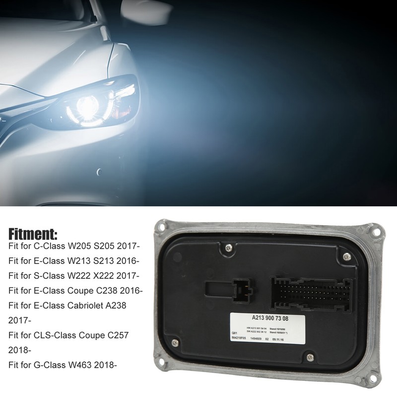 LED Headlight Ballast 2229003013 Headlight Control Module for C‑Class E‑Class