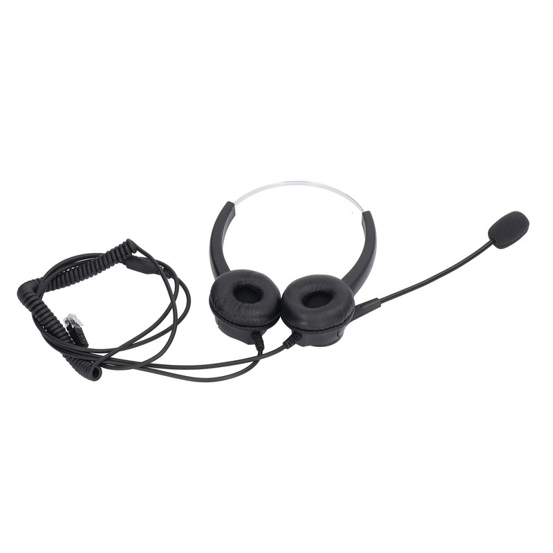Call Center Headset Adjustable Wired Noise Cancelling Customer Service Headset