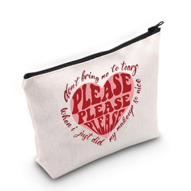Album Idea Gifts for Fans Singer Album Inspired Accessories for Makeup Pouch Bag Music Lyric Gifts (MB, Please Bag-PY1)