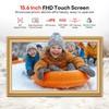 64GB 15.6" Frameo Digital Picture Frame WiFi, Large Electronic Photo