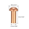 sourcing map 50 Pieces 13/64" x 15/32" Copper Round Head