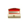 Solid Color Lipstick Case Holder w/Mirror (Beige)