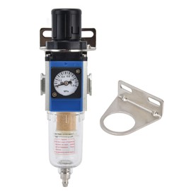 Air Compressor Filter High Accuracy Self Locking Pressure Regulator with Gauge 10CC Cup CapacityGFR200‑08 PT1/4