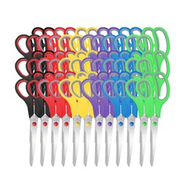 Scissors Bulk 36 Pack,8" Multipurpose Heavy Duty Sharp Scissors,Stainless Steel Sewing Craft Shears for Home Office High/Middle School, Xnluothsk