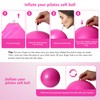 TRIXES Pink Pilates Ball Exercise Exercise Ball Made of PVC