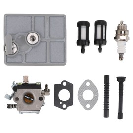 Carburetor Kit with Spark Plug Oil Filter Paper Gasket Carburetor Accessory Replacement Kit for 1113 120 1612 1113 120 1603 1113 120 1602 Chainsaws