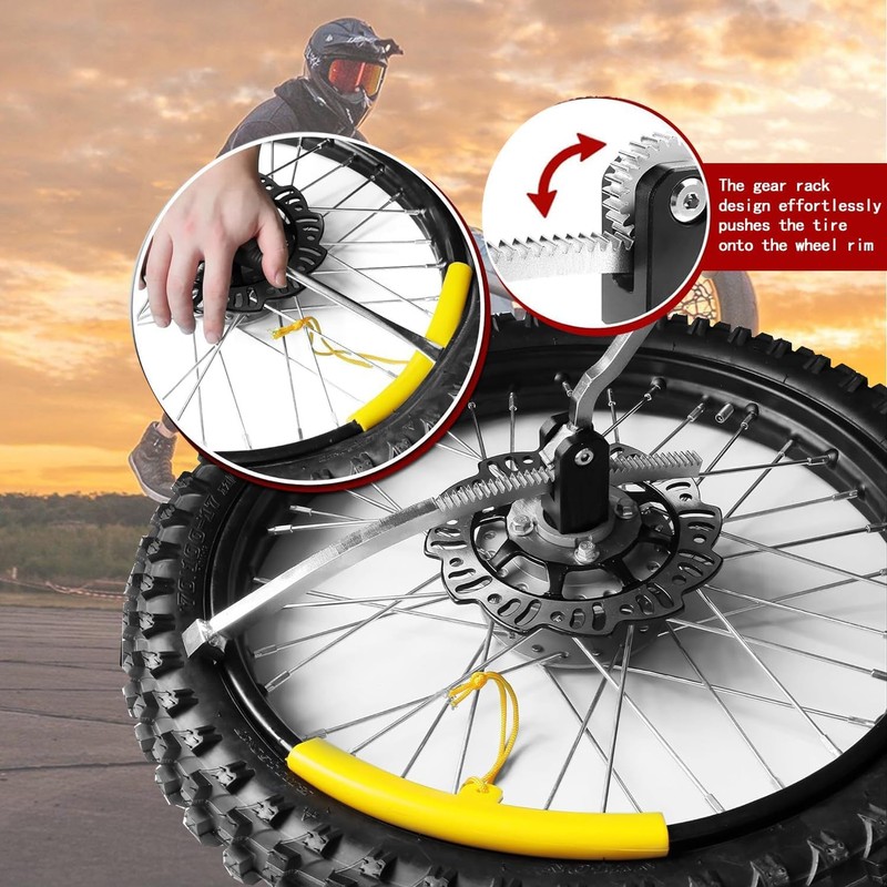 zzchzrr Dirt Bike Tire Changing Tool Kit for 16"-21" Wheels