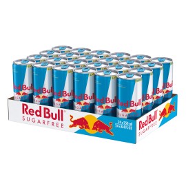Red Bull Energy Drink, Sugar Free, 8.4 Fl Oz, 24-Count