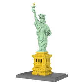 dOvOb Statue of Liberty Micro Mini Blocks Building Set (2510PCS) - Architectural Model Toys
