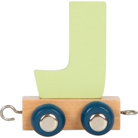 small foot Letters Train Polar J, Wood, Custom combinable Wooden Train for Decor or as a Gift, 12580