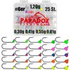 Paradox Fishing Tungsten Jig Hooks Set I 25 Pieces 0.3