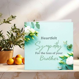 Brother Bereavement Card - Sorry for your loss, sympathy card, condolences card