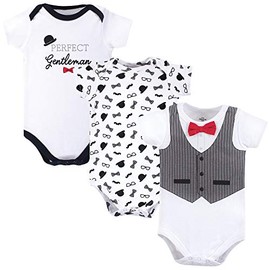 Little Treasure Bodis unisex de algodón para bebé, Gentleman, 12-18 Meses