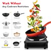 Techwood Hot Plate Portable Electric Stove 1500W Countertop Single Burner